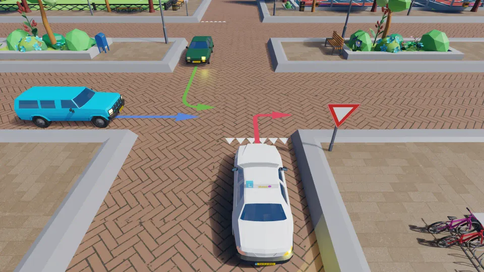 What is the correct order of priority at this intersection?