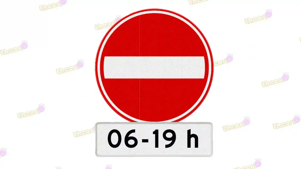 Is it 9:00, are you allowed to drive on this road?