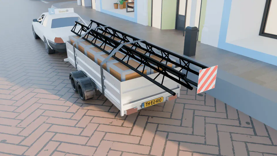 Your load extends 0.60 meters, do you need to use a marking board?