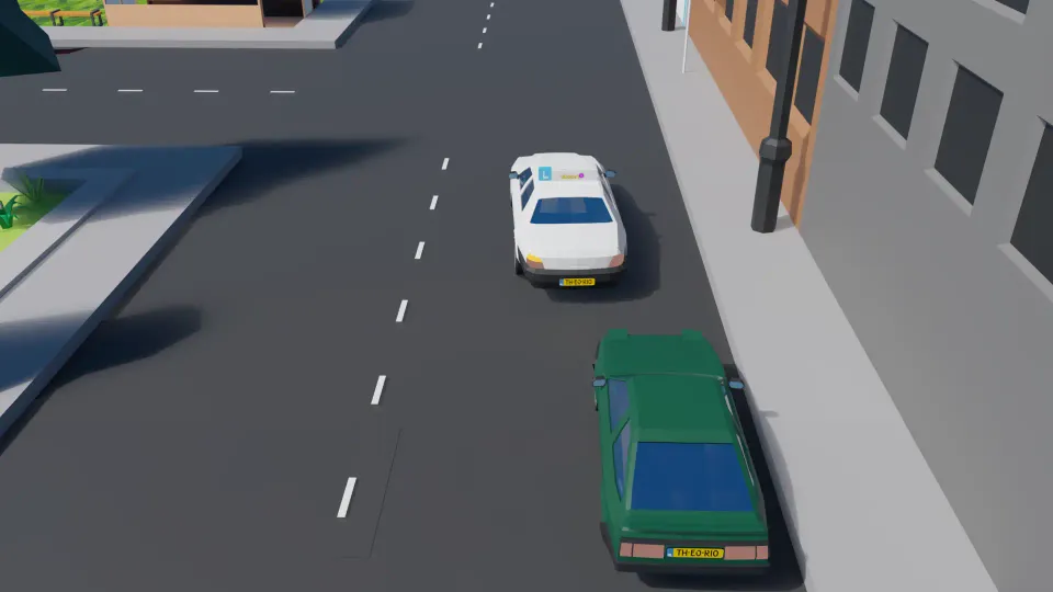 You want to turn left. Are you positioned correctly like this?