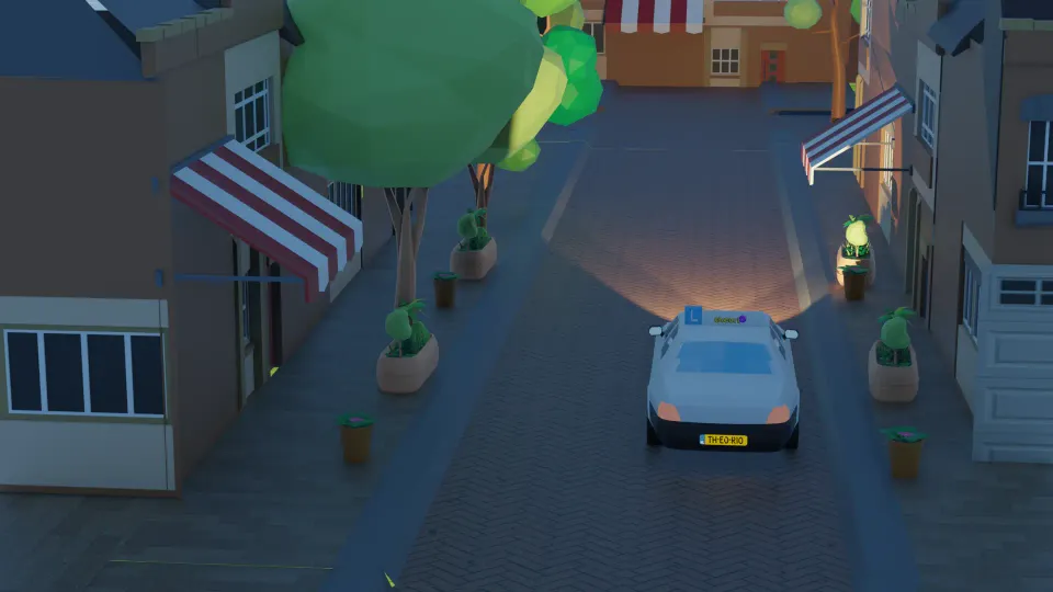 Grootlicht binnen de bebouwde kom, mag dat?
