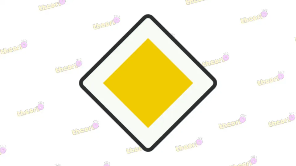 Do you have to give way or receive priority from crossing drivers after this sign?