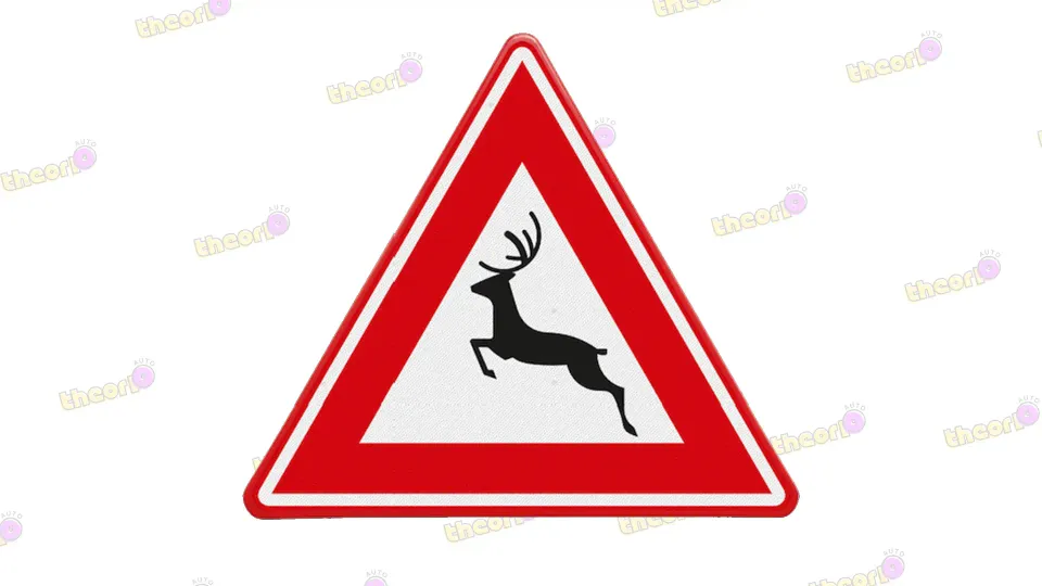 Does this traffic sign warn of crossing livestock?