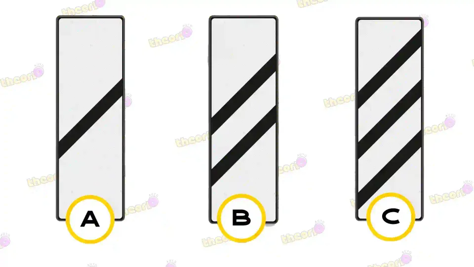 Which sign indicates that there is a level crossing 80 meters ahead?