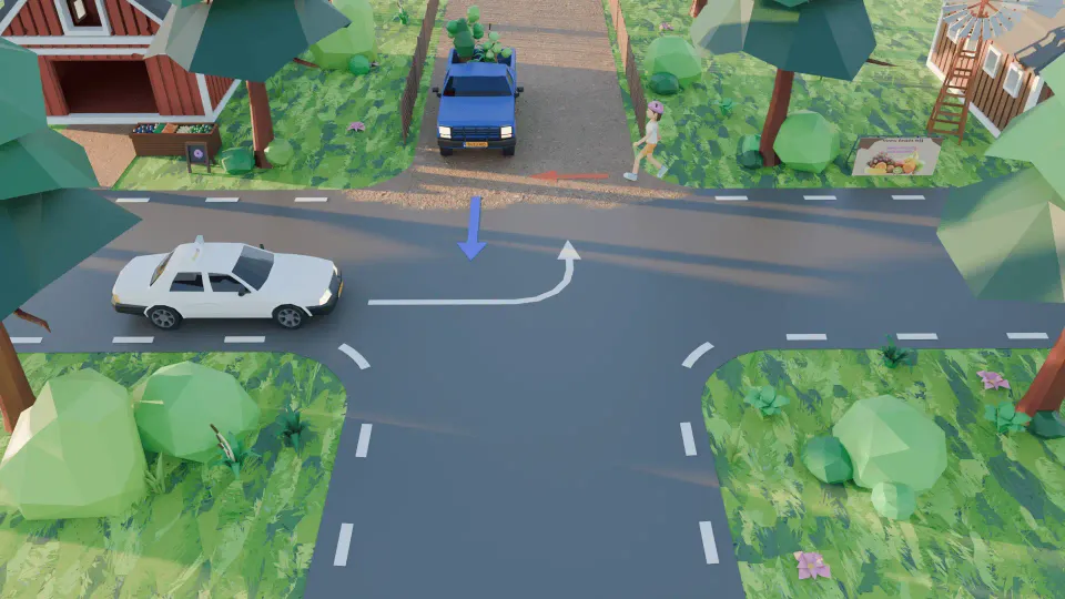 What is the correct order of priority at this intersection?