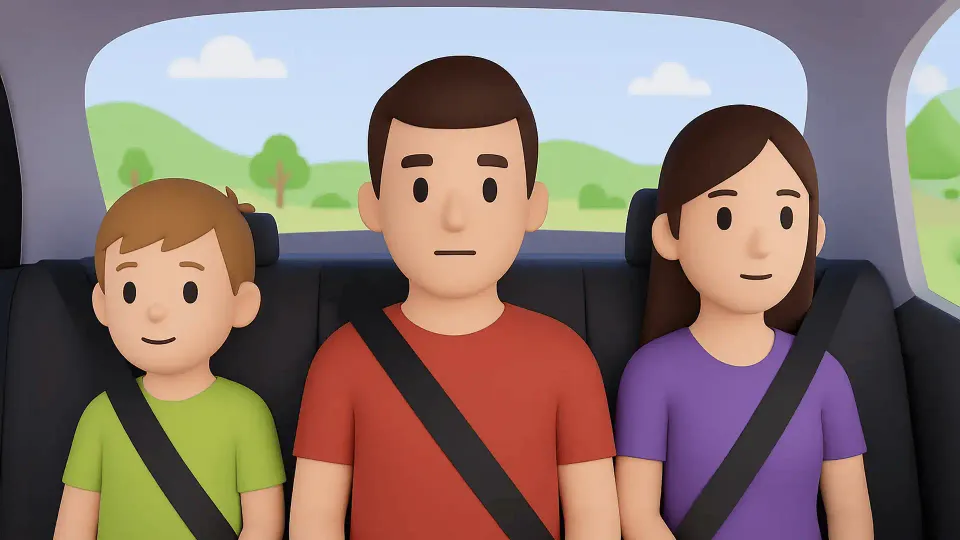 How many people can you transport if there are 3 seat belts available?