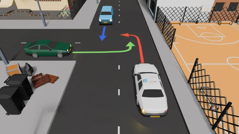 What is the correct order of priority at this intersection?