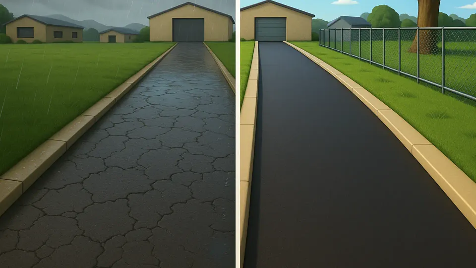 Which road is slippery?