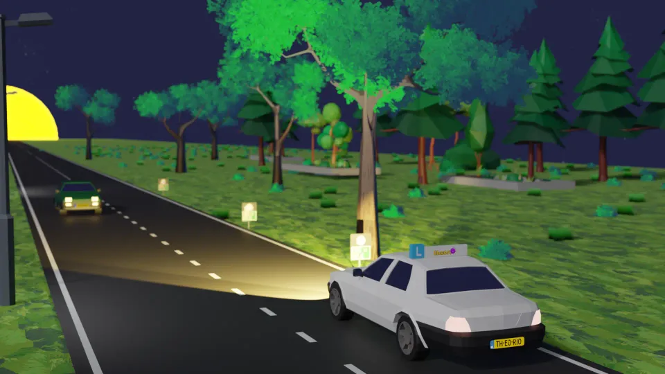 Mag je hier het grootlicht aanlaten?