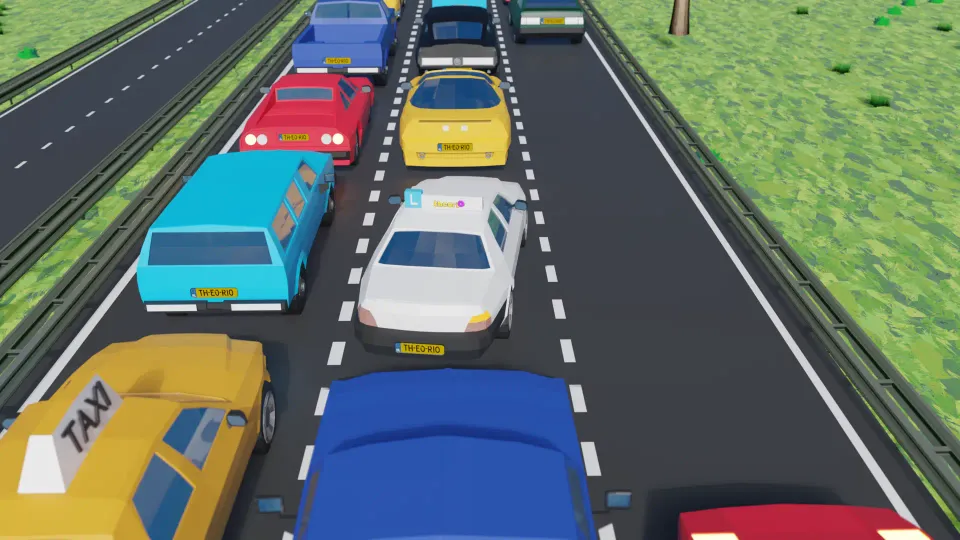 Are you allowed to overtake on the right here?