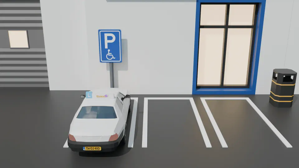 Are you allowed to let someone get in and out here?