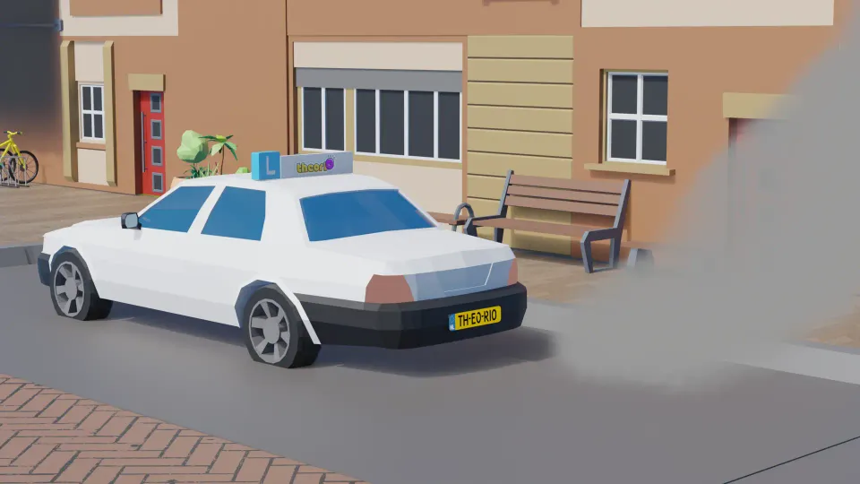Is it allowed to leave the engine running if you are stationary for more than a minute?