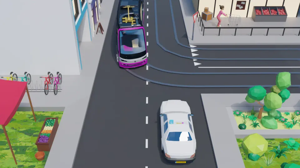 Do you have to give way to the tram?
