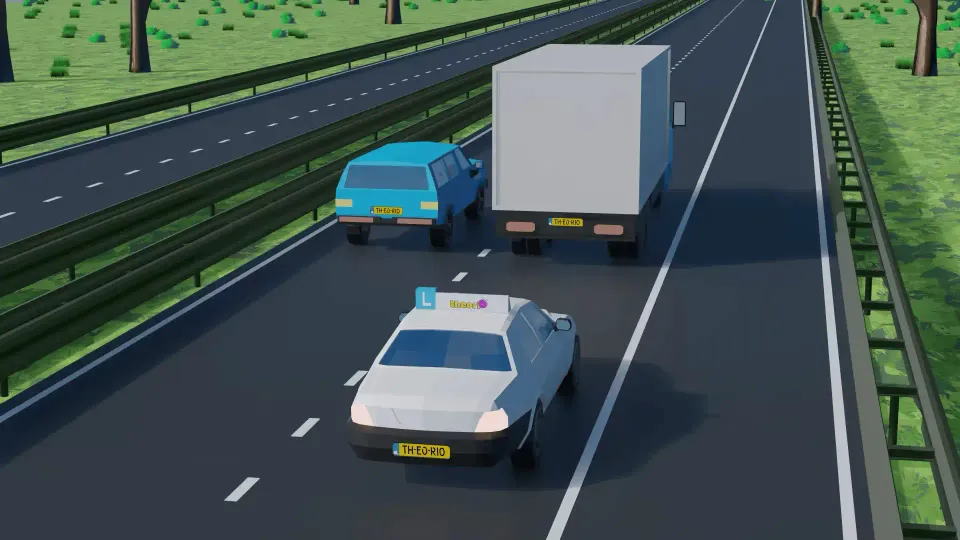 What is the desired following distance in this situation?