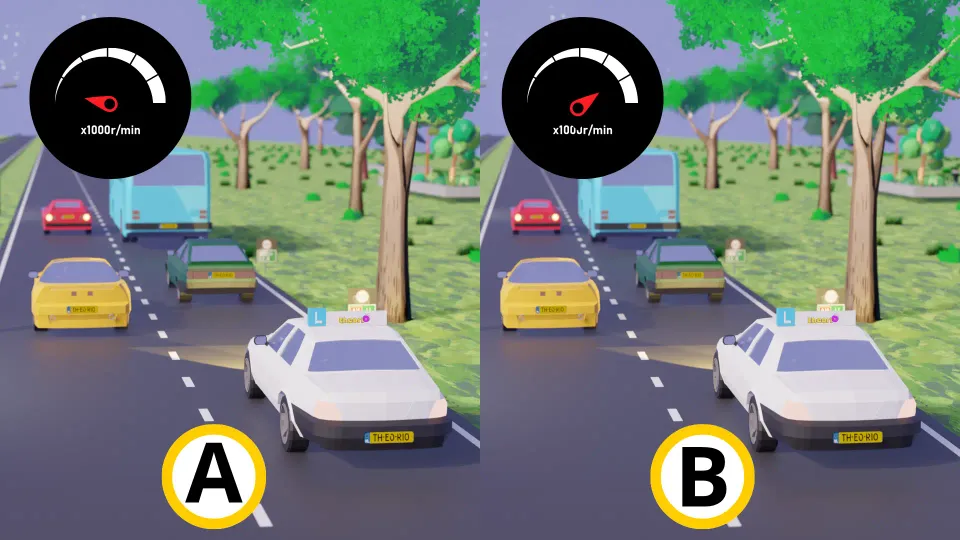 In which situation is the fuel consumption higher?