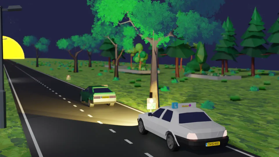 Mag je hier het grootlicht aanlaten?