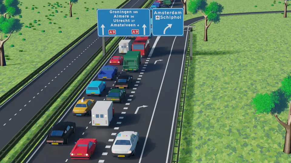 You took the wrong exit. Are you allowed to return to the main carriageway?