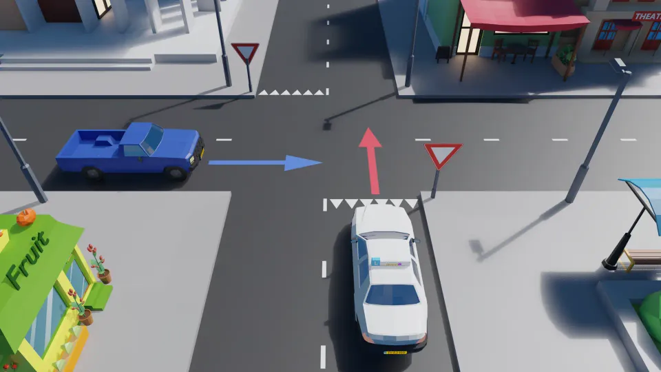 What is the correct order of priority at this intersection?