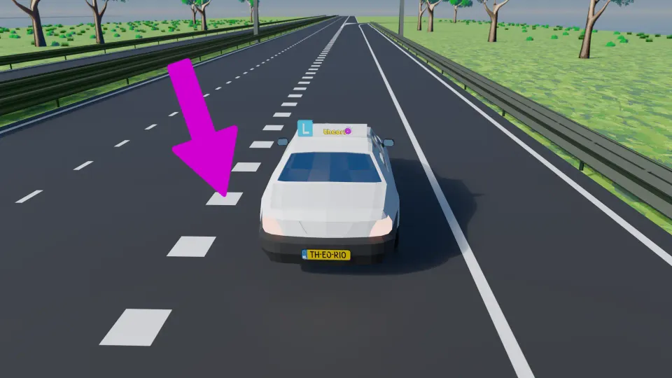 What do these road markings indicate?