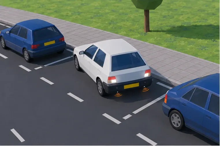 You complete a parking task in the special manoeuvres. Which aid must not carry it out?