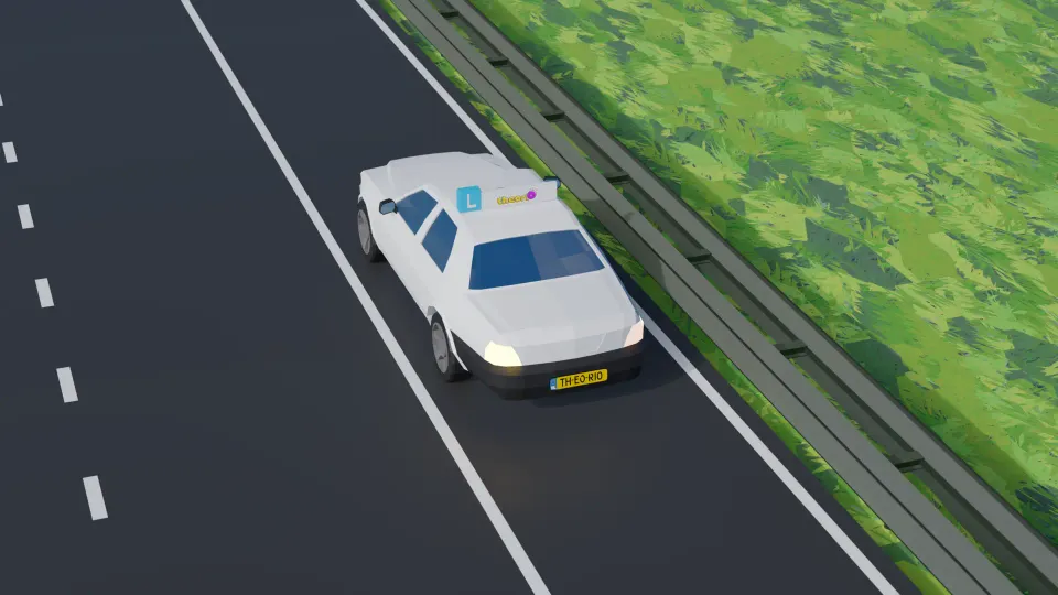 In case of breakdown on the hard shoulder, do you stay in the car?
