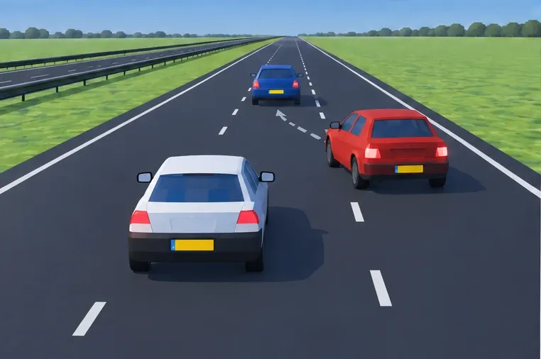 A car merges ahead. Which action fits safe ACC use?