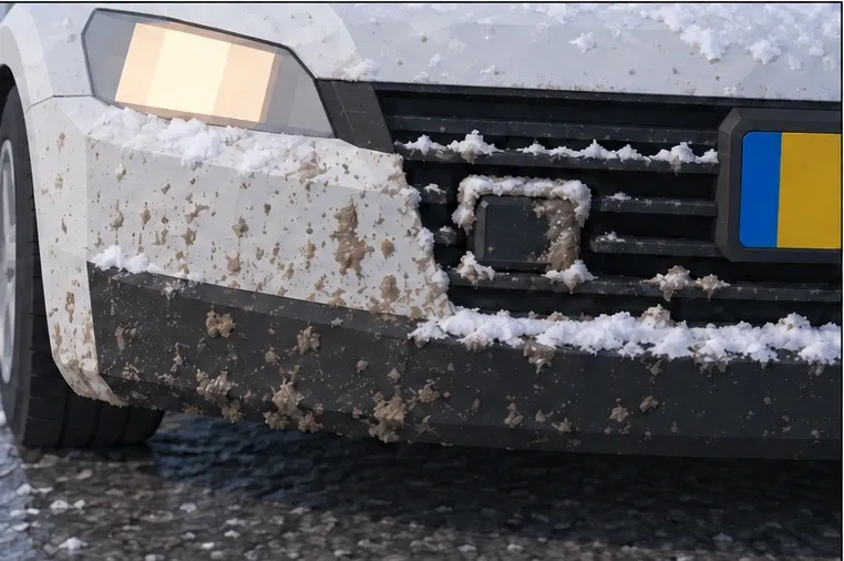 A fault warning appears with this dirty sensor. What is sensible?