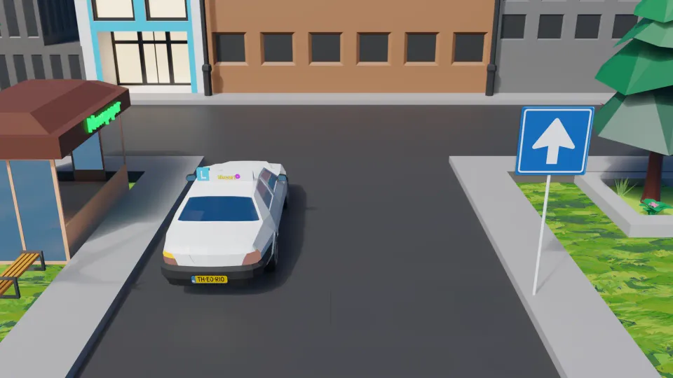 You want to turn left. Are you positioned correctly like this?