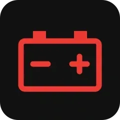 The red battery light with plus and minus. If it is on while the engine runs, the battery is not charging properly.