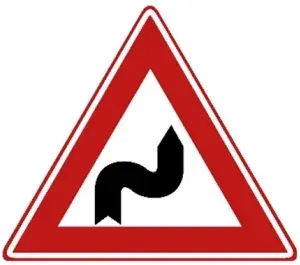 J4: S-bend(s), first to the right