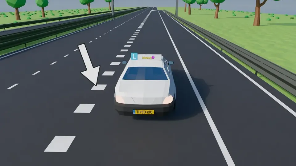 Wide white blocks with short gaps: these are block markings.
