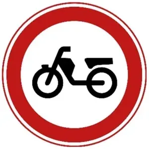 C13: Verboden voor bromfietsen