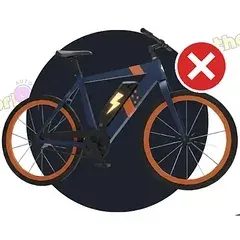 Cyclists and ordinary e-bikes