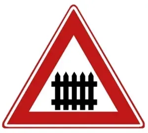 J10: crossing with barriers