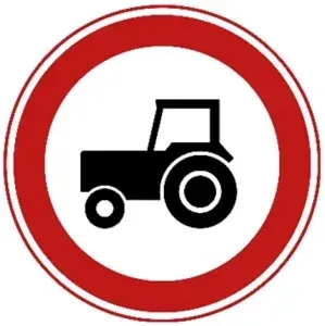 C8: Verboden voor tractoren