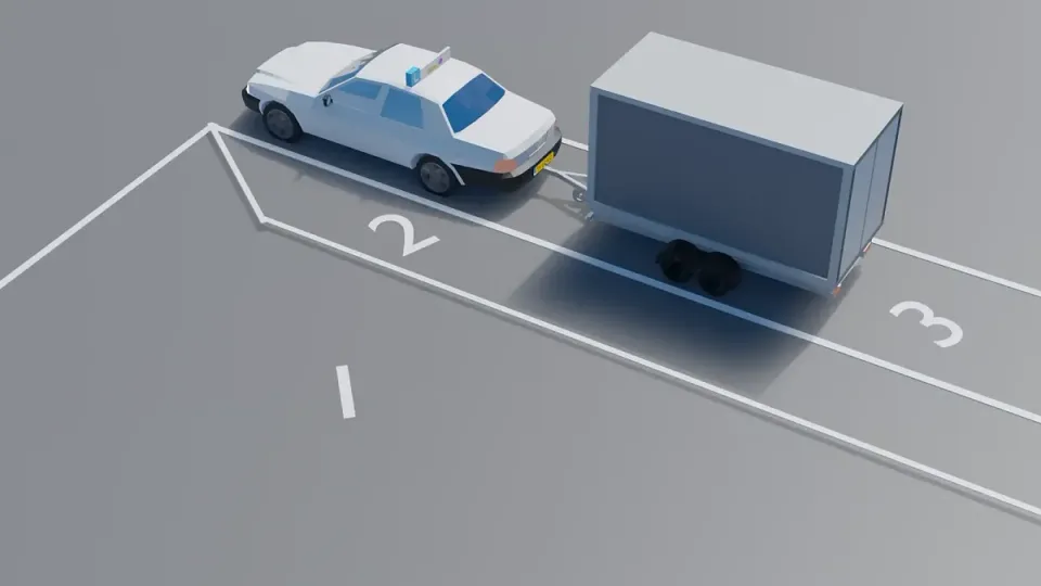 You see area 2 in the left door mirror. Areas 1 and 3 fall outside that mirror view: that is the blind spot.