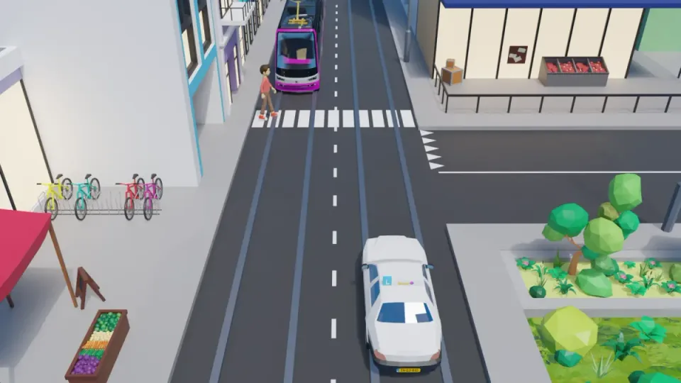 Pedestrian in this situation