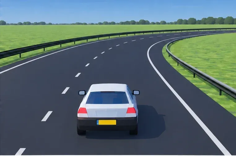 Nobody is driving ahead in this bend. Normal ACC will not choose a safe speed for the bend itself.