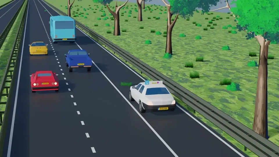 A hard shoulder is for emergencies. To park or make a call, drive on to a car park.