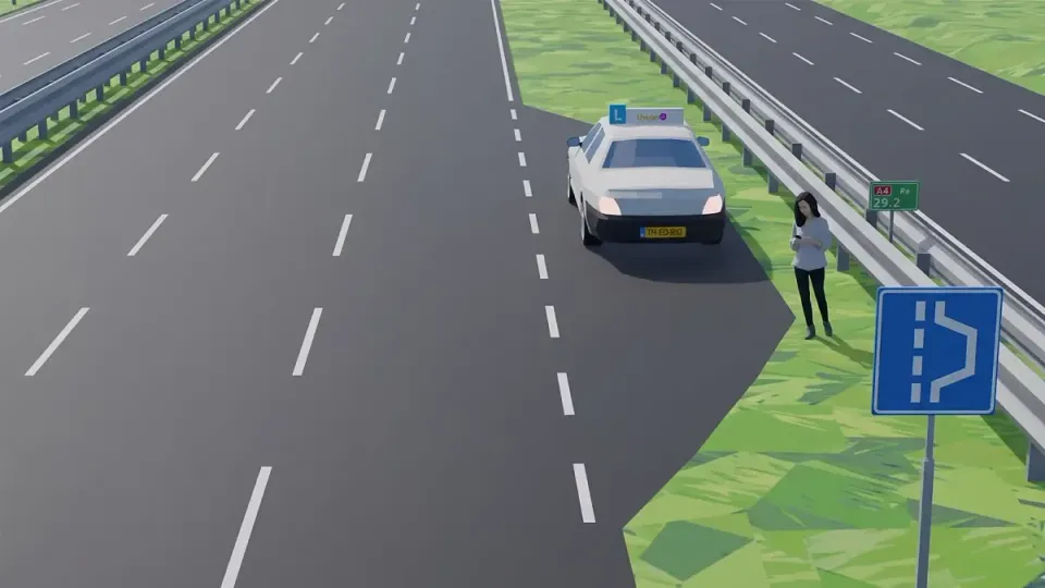 You use an emergency lay-by when you break down or in an emergency, not to make a call or to park.