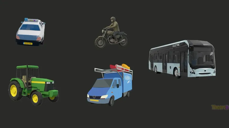 Cars, motorcycles, trucks, buses and tractors are motor vehicles. A slow vehicle can still belong to that category.