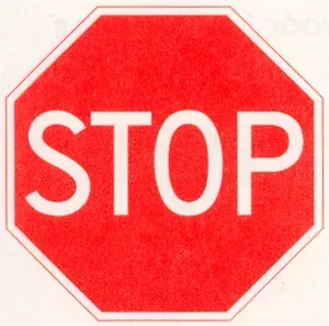 Sign B7: stop sign