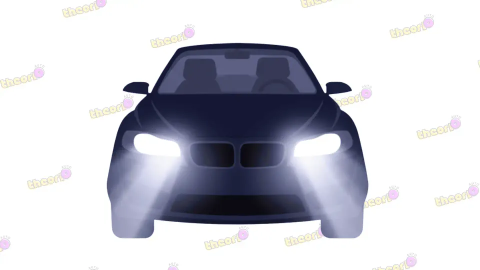 The lights at the front make this car easier to see during the day. Check whether your rear lights are on too.