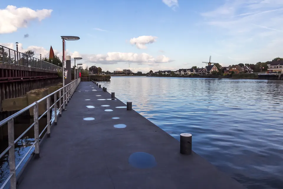 Quayside by the water — area around Krimpen aan den IJssel