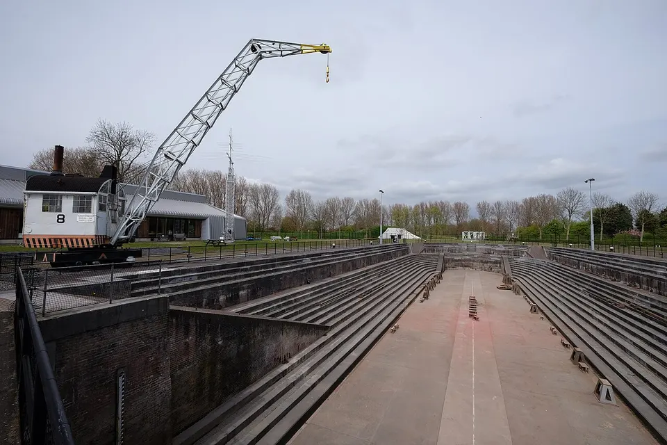 Dry dock and quayside — area around Hellevoetsluis