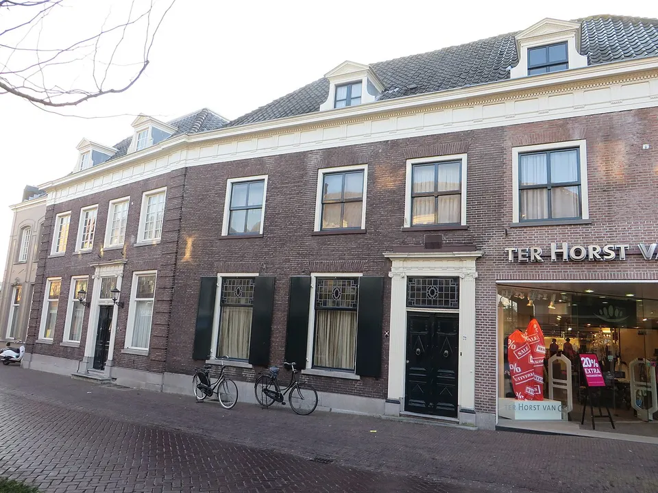Oudere gebouwen langs de straat — omgeving van Veghel