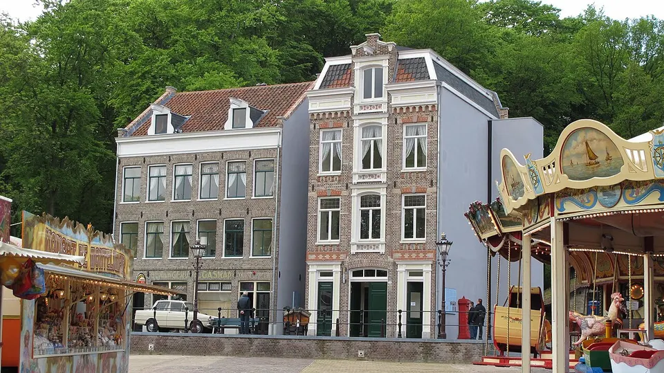 Older buildings along a street — area around Arnhem