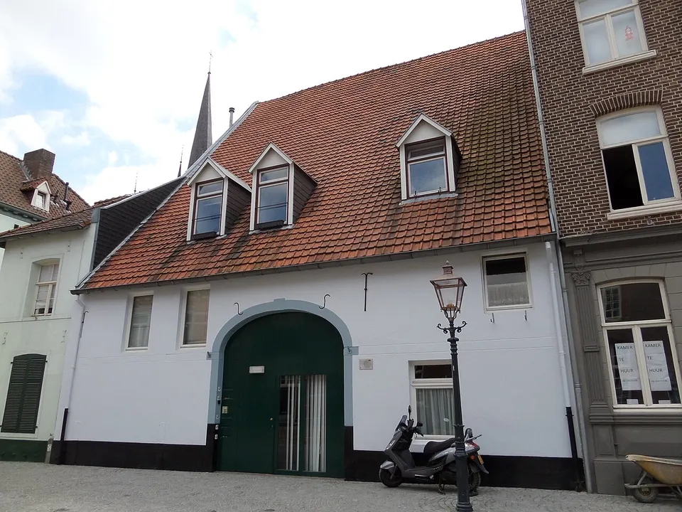 Older buildings along a street — area around Sittard