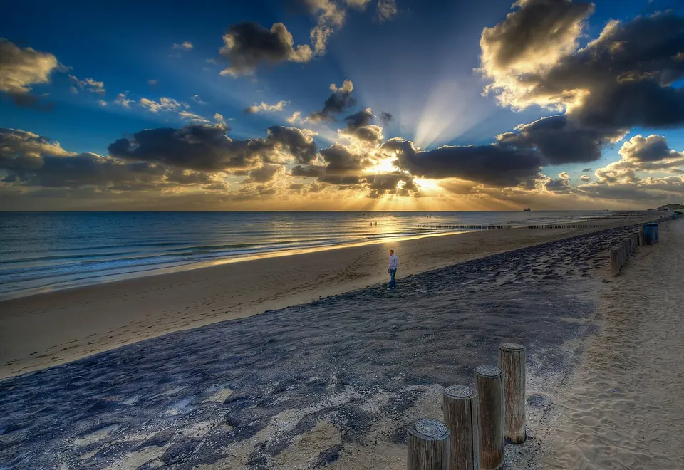 Strand en zee — omgeving van Vlissingen