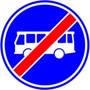 Einde busbaan of -strook